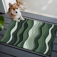 thumbnail image 4 of Rectangle Area Rug 2x3ft,Sage Green Gradient Waves Washable Carpet Non-Slip Runner Accent Rugs Indoor Floor Mat for Bedroom Living Room Decor,Abstract Geometric Lines, 4 of 9