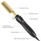 thumbnail image 5 of caliente eléctrico para el cabello, para planchar con calor, alisador de caliente, alisador de barba portátil antiescaldamien, 5 of 6
