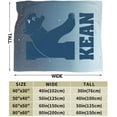 thumbnail image 3 of Kean University Logo Fleece Blanket, Very Soft Microfiber Flannel Blanket for Couch Warm and Cozy for All Seasons, 3 of 6