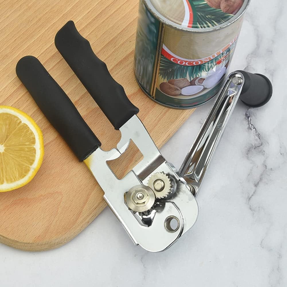 FRKSMD-Commercial Can Opener,Heavy Duty Hand Crank Can Opener,Stainless Steel Manual Can Opener,Durable Bottle Opener,Handheld Can Opener for Kitchen,Camping,Picnic,Bar,Restaurant
