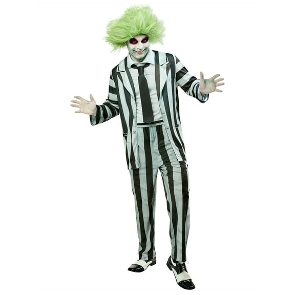 Beetlejuice Beetlejuice Deluxe Costume for Adults by Rubies, Men's Large