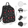 thumbnail image 2 of Fotbe Card Suits Mochila Ligera para Hombres y Mujeres - Duradera y Resistente al Agua, Ideal para Escuela, Trabajo, Viajes y Uso Diario, 2 of 7