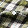 thumbnail image 6 of Chiccall Men's Flannel Shirt Plaid Hoodie Casual Comfortable Long Sleeve Drawstring Button-Down Shirt for Men, 6 of 8