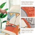 thumbnail image 5 of Yayeee 4 Pack Dining Chair Covers Stretch Parson Chairs Slipcovers Seat Protector, Beige Glasses, 5 of 6