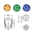 thumbnail image 3 of Water Saver for Shower, 3 Pcs Flow Restrictor for Shower Shower Water Reducer Set with Flow Rates 4, 7 & 9 L/min, 3 of 5