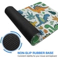 thumbnail image 6 of Long Mouse Pads for Desk,LightColor Dinosaurs Floral Pattern Desk Mats on Top Of Desks, Desk Mouse Pad Extra Large with 3mm Non-Slip Base and Stitched Edge for Gaming,Office,Work,Home 31.5"x11.8", 6 of 6