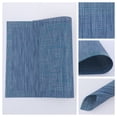 thumbnail image 2 of Unique Bargains 8 Pack Place Mats for Dining Table Decor Wipeable Table Mat Blue, 2 of 7