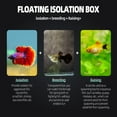 thumbnail image 4 of shiyou-Boxtech Aquarium Fish Tank Hatchery Incubator Breeding Box, Acrylic White Breeder Isolation Divider Hatching Boxes Accessory for Small Baby Fishes Shrimp Clownfish Guppy (M), 4 of 4
