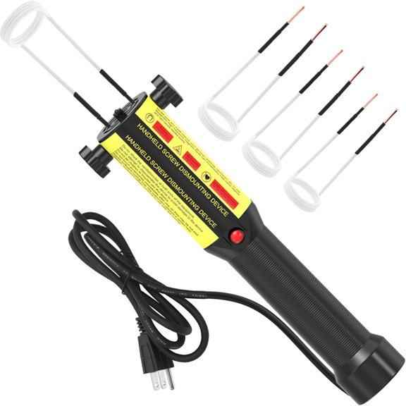 Magnetic Induction Heater Bolt Tool, 1200W 110V Induction Heater Removal with 3 Coil for Rusty Screw Removing US Plug