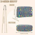 thumbnail image 4 of FORMRS Women Crossbody Purse with Chain Strap Vegan Leather Shoulder Handbag, Psychedelic Pattern, 4 of 7