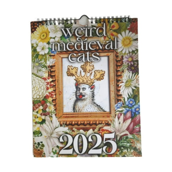Calendario de pared 2025 perfecl Calendario decorativo colgante mensual portátil oficina 28 cm x 22 cm