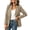 Khaki, variant on Purcolt Blazer for Women Dressy Casual Notched Lapel Long Sleeve One Button Jackets Suit Comfort Stretchy Slim Fit Outerwear with Pockets for Business Work Office