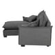 thumbnail image 3 of Love-Chaise Milo Gris Oscuro, 3 of 8