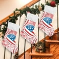 thumbnail image 7 of Coolnut 2 PCS Christmas Stocking American Flag Big Warm 17.7 x 12 Inch Hanging Xmas Stockings Decoration for Family Holiday Party Ornaments Decor Fireplace, 7 of 7