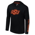 thumbnail image 2 of Men's Colosseum Black Oklahoma State Cowboys Logo Lockup Active Blend Long Sleeve  T-Shirt Hoodie, 2 of 3