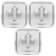 thumbnail image 1 of 3 tapas universales de acero inoxidable para ollas y sartenes de 14 cm, 1 of 7