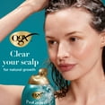 thumbnail image 6 of OGX ProGrowth + Peptide Clarifying Shampoo, Scalp Exfoliant, 13 fl. oz, 6 of 12