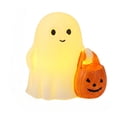 thumbnail image 5 of Cute White Ghost Figurine for Halloween Decorations, Spooky Party Yard Decor, Desk and Shelf Ornament for Home Seasonal Festive Tabletop Display, 1Pack Ghost Figurine #A, 5 of 6