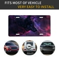 thumbnail image 5 of Easygdp Galactic Wolf Stare License Plate Car Front License Plate Car Decoration Car Accessories Front Tag Plate Standard Size, 5 of 8