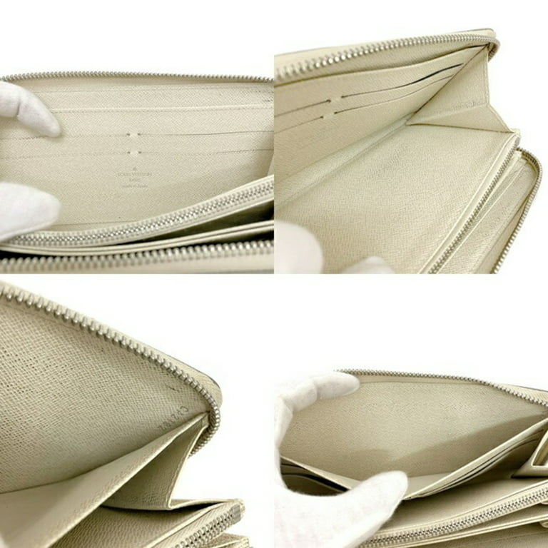 Pre-Owned Louis Vuitton Long Wallet Zippy White Yvoire Epi M6007J Leather  CA2182 LOUIS VUITTON LV Round (Good) 