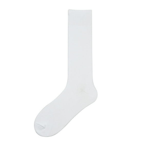 GZWYHT Crew Socks,Knee High Stockings Men's Socks Autumn And Winter Long Tube Socks Combed Cotton Men's Socks Dress Socks,Slouch Socks,Cotton Socks White L