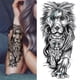 thumbnail image 4 of Tatuaje Temporal Impermeable Hombres Mujeres Falso Pegatina Lobo León Tigre, 4 of 4