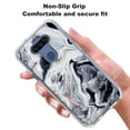thumbnail image 3 of LG K31 Case, LG K8X/Aristo 5 Plus/Aristo 5/Phoenix 5/Fortune 3/Risio 4/Tribute Monarch Case, Rosebono Glitter Sparkle Black and White Marble Graphic Fashion Skin Cover Shockproof Case for LG K31, 3 of 5