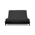 thumbnail image 2 of Premium Cotton/Polyester Futon Cover by Prestige Furnishings - Solid Collection - Solid Charcoal Gray - Loveseat Size (54" x 54"), 2 of 6