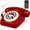 Red, variant on Retro  Landline Phone with Handset, Old Fashioned Rotary Desk Phone, USB Rechargeable Cordless Telephone Connects to Cell Phone for Home Office Bedroom Use (Red)