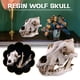 thumbnail image 2 of SGACAI Réplica de cráneo de animal de lobo de nieve de resina, modelo de estatua de Halloween con adorno, 2 of 6