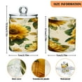 thumbnail image 3 of High-value clear storage jars keep life organized and within reach one sizex2 Bright Vintage Sunflowers, 3 of 7