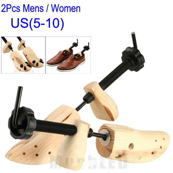 Unisex Women Men Wooden Adjustable 2-way Shoe Stretcher Shaper Expander US 5-12 