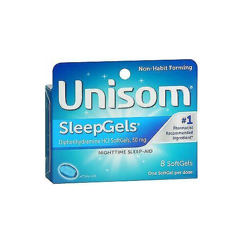 Unisom LiquidFilled SleepGels Maximum Strength Night Time Aid, 8ct, 4