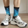thumbnail image 6 of Disketp Night Sky Forest Bald Eagle Unisex Crew Socks Lightweight Breathable Ventilation Ankle Socks, Mid-calf socks for Daily, 6 of 6