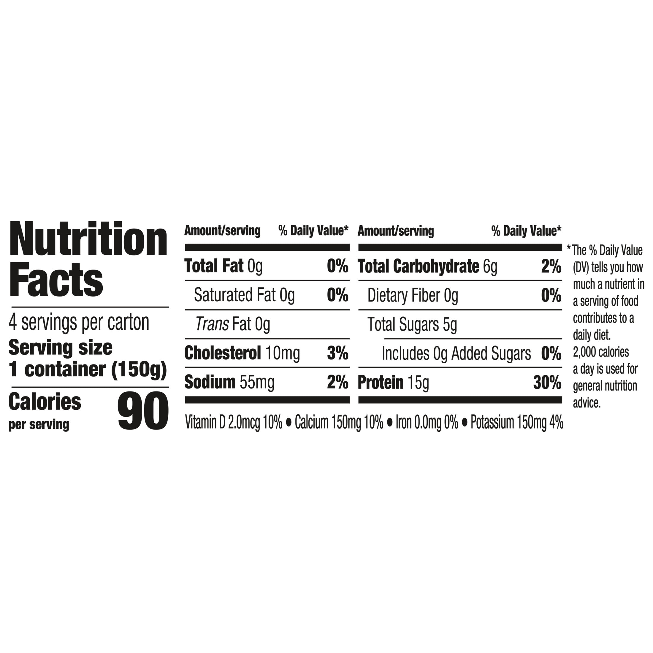 Oikos Triple Zero 15g Protein, 0g Added Sugar, Fat Free Mixed Berry Greek Yogurt Cups, 5.3 oz, 4 Count