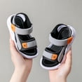 thumbnail image 6 of Ymyiu Toddler Sandals Boys Toddler Buckle Sandals Open Toe Water Sandal with Adjustable Back Strap for Boys Girls Size 9.5(Grey, Toddler 9.5), 6 of 6