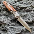 thumbnail image 2 of 57HRC Folding Knife Pipe Cutter Pocket Knife Wooden Handle Tactical Outdoor Survival EDC Hunting Folding Knife, 2 of 5