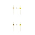 thumbnail image 4 of Yuarrent 100 Uds. Brochetas desechables creativas fruta bambú aperitivo cóctel palillos de Buffet sándwich fiesta 12cm Tricolor Perlas Tricolores 12cm 2piezas, 4 of 6