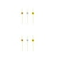 thumbnail image 1 of Ounissouiy 100 Uds. Brochetas desechables creativas fruta bambú aperitivo cóctel palillos de Buffet sándwich fiesta 12cm Tricolor Perlas Tricolores 12cm 2Conjunto, 1 of 6