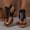 Black, variant on KIJBLAE Women's Toe-Loop Chunky Heeled Sandals, Open Toe with Ankle Buckle, Retro Summer Footwear Beige 40