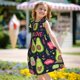 thumbnail image 5 of Balery Avocado Love Camisón de princesa para niñas, pijama de algodón con mangas abullonadas, suave y bonito.-XX-Large, 5 of 6