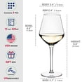 thumbnail image 2 of Juego de 8 copas de vino de plástico Crayline de 444 ml, tritan, sin BPA, 2 of 6