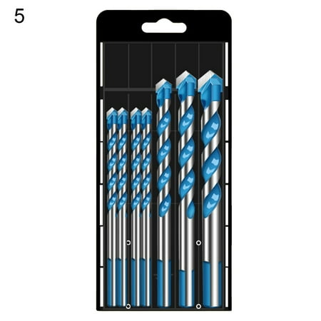 

Feiruifan 5/6/7Pcs Widely Used Ultimate Drill Bit High Hardness Sharp Anti-rust Triangular Shank Twist Tip Drill Bit for Woodworking