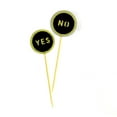 thumbnail image 3 of Darling Souvenir, Yes Or No Cupcake Toppers, Party Dessert Decorations - Pack Of 20, 3 of 3