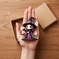 thumbnail image 5 of Witch Halloween Decorations Halloween Pumpkin Decor Spooky Indoor Halloween Table Decor Wooden Small Halloween Decor for Home Party Shelf Display 1 Pack, 5 of 8