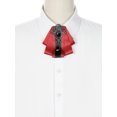thumbnail image 4 of INSPIRE CHIC Women's Rhinestone Brooch Pre-tied Ribbon Elegant Ties Red, 4 of 5