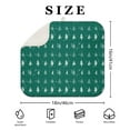 thumbnail image 4 of Green Christmas Tree and Snow Pattern Dish Drying Mat for Kitchen 1 Pack, Ultra Absorbent Microfiber Dishes Drainer Mats,16x18in(41x46cm), 4 of 6