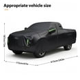 thumbnail image 4 of Koiauber Car Cover for Automobiles,All Weather Waterproof UV Protection Outdoor Full Exterior Cover,Rain Sun Snow Protector with Door Zipper,242x81x77 inch,Black, 4 of 7