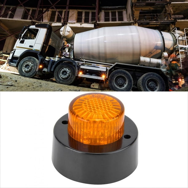 Luz LED de señalización para camión, luz de señalización lateral redonda mini de 24 V Luz de señalización lateral diseñada meticulosamente