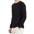 thumbnail image 4 of Hanes Men's Essential-T Long Sleeve T-Shirt, Comfortable Crew Neck Durable Tee, Black, 3-Pack, XL, 4 of 5